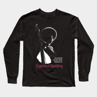 Esperanza Spalding silhouette Long Sleeve T-Shirt